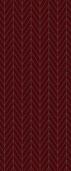 Red Chevron Tile Acrylic Shower Wall Panel 2440mm x 1220mm ( 3mm Thick) - CladdTech