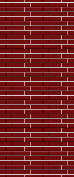 Red Brick Slip Tile Acrylic Shower Wall Panel 2440mm x 1220mm ( 3mm Thick) - CladdTech