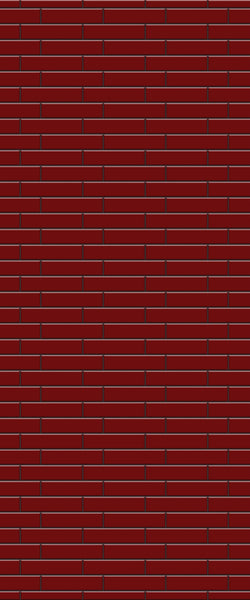 Red Brick Slip Tile Acrylic Shower Wall Panel 2440mm x 1220mm ( 3mm Thick) - CladdTech
