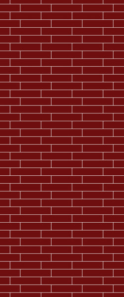 Red Brick Slip Tile Acrylic Shower Wall Panel 2440mm x 1220mm ( 3mm Thick) - CladdTech