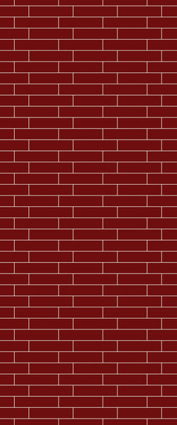 Red Brick Slip Tile Acrylic Shower Wall Panel 2440mm x 1220mm ( 3mm Thick) - CladdTech