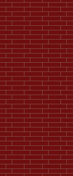 Red Brick Slip Tile Acrylic Shower Wall Panel 2440mm x 1220mm ( 3mm Thick) - CladdTech