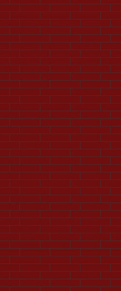 Red Brick Slip Tile Acrylic Shower Wall Panel 2440mm x 1220mm ( 3mm Thick) - CladdTech