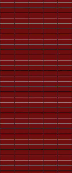 Red Horizontal Block Tile Acrylic Shower Panel 2440mm x 1220mm ( 3mm Thick) - CladdTech