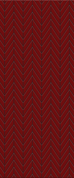 Red Chevron Tile Acrylic Shower Wall Panel 2440mm x 1220mm ( 3mm Thick) - CladdTech