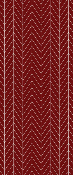 Red Chevron Tile Acrylic Shower Wall Panel 2440mm x 1220mm ( 3mm Thick) - CladdTech