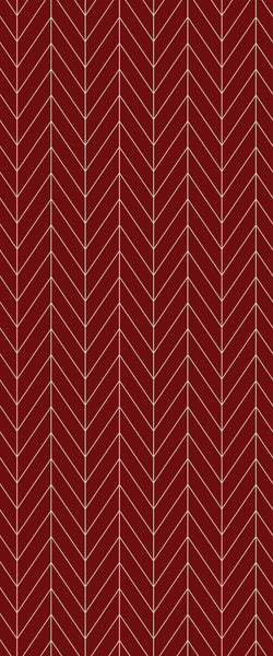 Red Chevron Tile Acrylic Shower Wall Panel 2440mm x 1220mm ( 3mm Thick) - CladdTech