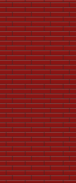 Red Brick Slip Tile Acrylic Shower Wall Panel 2440mm x 1220mm ( 3mm Thick) - CladdTech