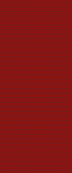 Red Brick Slip Tile Acrylic Shower Wall Panel 2440mm x 1220mm ( 3mm Thick) - CladdTech