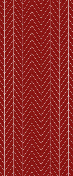 Red Chevron Tile Acrylic Shower Wall Panel 2440mm x 1220mm ( 3mm Thick) - CladdTech
