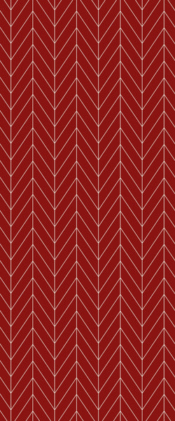 Red Chevron Tile Acrylic Shower Wall Panel 2440mm x 1220mm ( 3mm Thick) - CladdTech