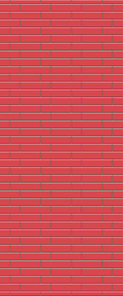 Red Brick Slip Tile Acrylic Shower Wall Panel 2440mm x 1220mm ( 3mm Thick) - CladdTech