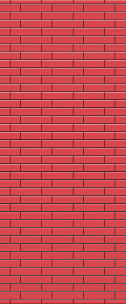 Red Brick Slip Tile Acrylic Shower Wall Panel 2440mm x 1220mm ( 3mm Thick) - CladdTech