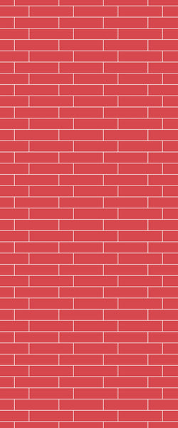 Red Brick Slip Tile Acrylic Shower Wall Panel 2440mm x 1220mm ( 3mm Thick) - CladdTech