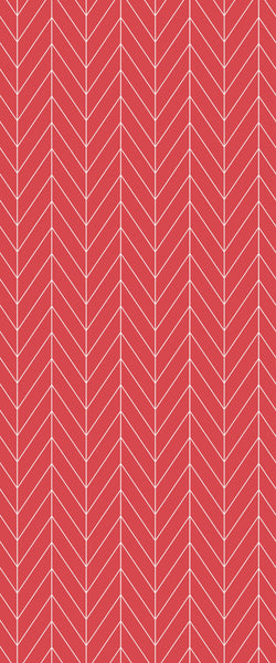 Red Chevron Tile Acrylic Shower Wall Panel 2440mm x 1220mm ( 3mm Thick) - CladdTech