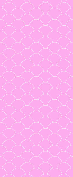 Pink Fishscales Tile Acrylic Shower Panel 2440mm x 1220mm (3mm Thick) - CladdTech