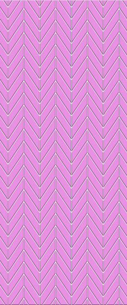 Pink Chevron Tile Acrylic Shower Wall Panel 2440mm x 1220mm ( 3mm Thick) - CladdTech