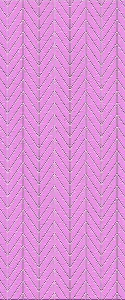 Pink Chevron Tile Acrylic Shower Wall Panel 2440mm x 1220mm ( 3mm Thick) - CladdTech