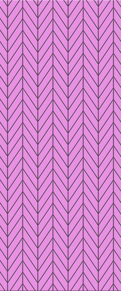 Pink Chevron Tile Acrylic Shower Wall Panel 2440mm x 1220mm ( 3mm Thick) - CladdTech