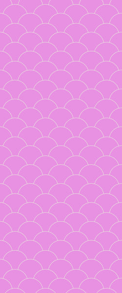 Pink Fishscales Tile Acrylic Shower Panel 2440mm x 1220mm (3mm Thick) - CladdTech