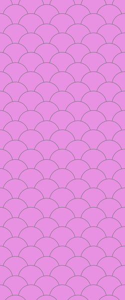 Pink Fishscales Tile Acrylic Shower Panel 2440mm x 1220mm (3mm Thick) - CladdTech