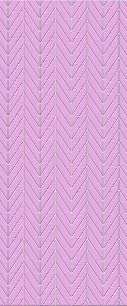 Pink Chevron Tile Acrylic Shower Wall Panel 2440mm x 1220mm ( 3mm Thick) - CladdTech