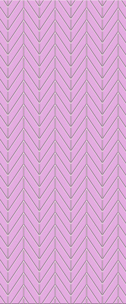 Pink Chevron Tile Acrylic Shower Wall Panel 2440mm x 1220mm ( 3mm Thick) - CladdTech