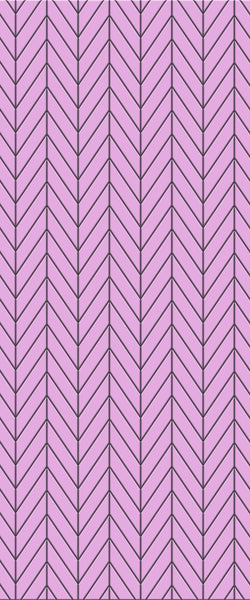 Pink Chevron Tile Acrylic Shower Wall Panel 2440mm x 1220mm ( 3mm Thick) - CladdTech