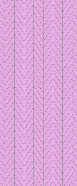 Pink Chevron Tile Acrylic Shower Wall Panel 2440mm x 1220mm ( 3mm Thick) - CladdTech