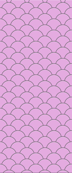 Pink Fishscales Tile Acrylic Shower Panel 2440mm x 1220mm (3mm Thick) - CladdTech