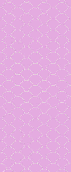 Pink Fishscales Tile Acrylic Shower Panel 2440mm x 1220mm (3mm Thick) - CladdTech