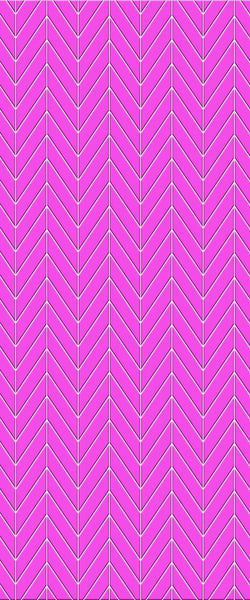 Pink Chevron Tile Acrylic Shower Wall Panel 2440mm x 1220mm ( 3mm Thick) - CladdTech