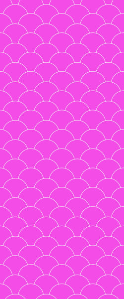 Pink Fishscales Tile Acrylic Shower Panel 2440mm x 1220mm (3mm Thick) - CladdTech