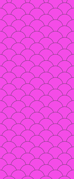 Pink Fishscales Tile Acrylic Shower Panel 2440mm x 1220mm (3mm Thick) - CladdTech