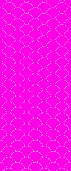 Pink Fishscales Tile Acrylic Shower Panel 2440mm x 1220mm (3mm Thick) - CladdTech