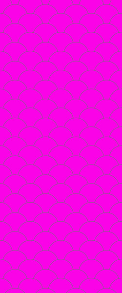 Pink Fishscales Tile Acrylic Shower Panel 2440mm x 1220mm (3mm Thick) - CladdTech