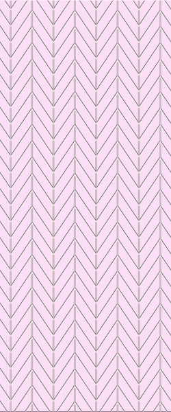 Pink Chevron Tile Acrylic Shower Wall Panel 2440mm x 1220mm ( 3mm Thick) - CladdTech