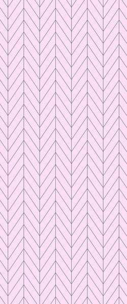 Pink Chevron Tile Acrylic Shower Wall Panel 2440mm x 1220mm ( 3mm Thick) - CladdTech