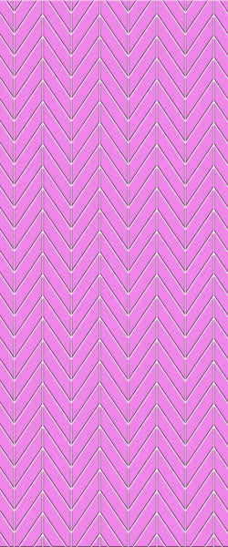 Pink Chevron Tile Acrylic Shower Wall Panel 2440mm x 1220mm ( 3mm Thick) - CladdTech