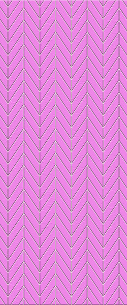 Pink Chevron Tile Acrylic Shower Wall Panel 2440mm x 1220mm ( 3mm Thick) - CladdTech