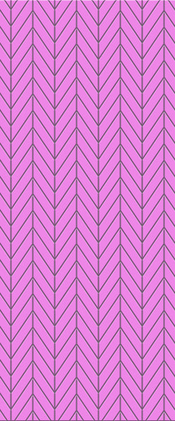 Pink Chevron Tile Acrylic Shower Wall Panel 2440mm x 1220mm ( 3mm Thick) - CladdTech