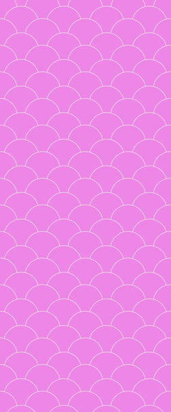 Pink Fishscales Tile Acrylic Shower Panel 2440mm x 1220mm (3mm Thick) - CladdTech
