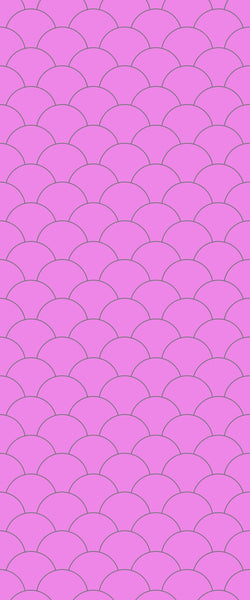 Pink Fishscales Tile Acrylic Shower Panel 2440mm x 1220mm (3mm Thick) - CladdTech