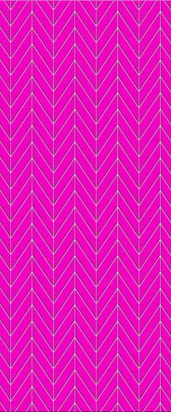 Pink Chevron Tile Acrylic Shower Wall Panel 2440mm x 1220mm ( 3mm Thick) - CladdTech