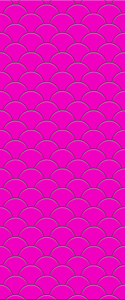 Pink Fishscales Tile Acrylic Shower Panel 2440mm x 1220mm (3mm Thick) - CladdTech