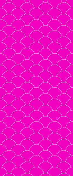 Pink Fishscales Tile Acrylic Shower Panel 2440mm x 1220mm (3mm Thick) - CladdTech