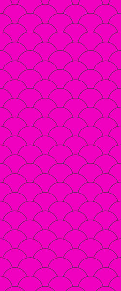Pink Fishscales Tile Acrylic Shower Panel 2440mm x 1220mm (3mm Thick) - CladdTech