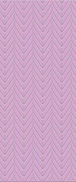 Pink Chevron Tile Acrylic Shower Wall Panel 2440mm x 1220mm ( 3mm Thick) - CladdTech