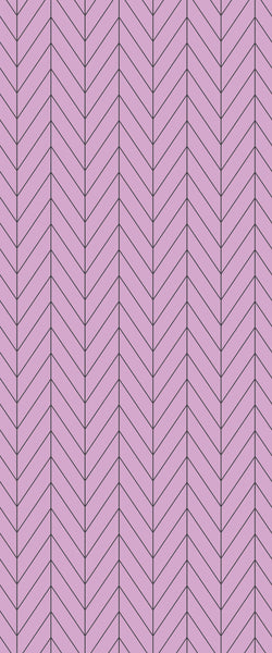 Pink Chevron Tile Acrylic Shower Wall Panel 2440mm x 1220mm ( 3mm Thick) - CladdTech