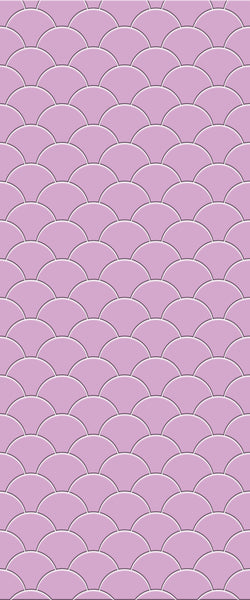 Pink Fishscales Tile Acrylic Shower Panel 2440mm x 1220mm (3mm Thick) - CladdTech